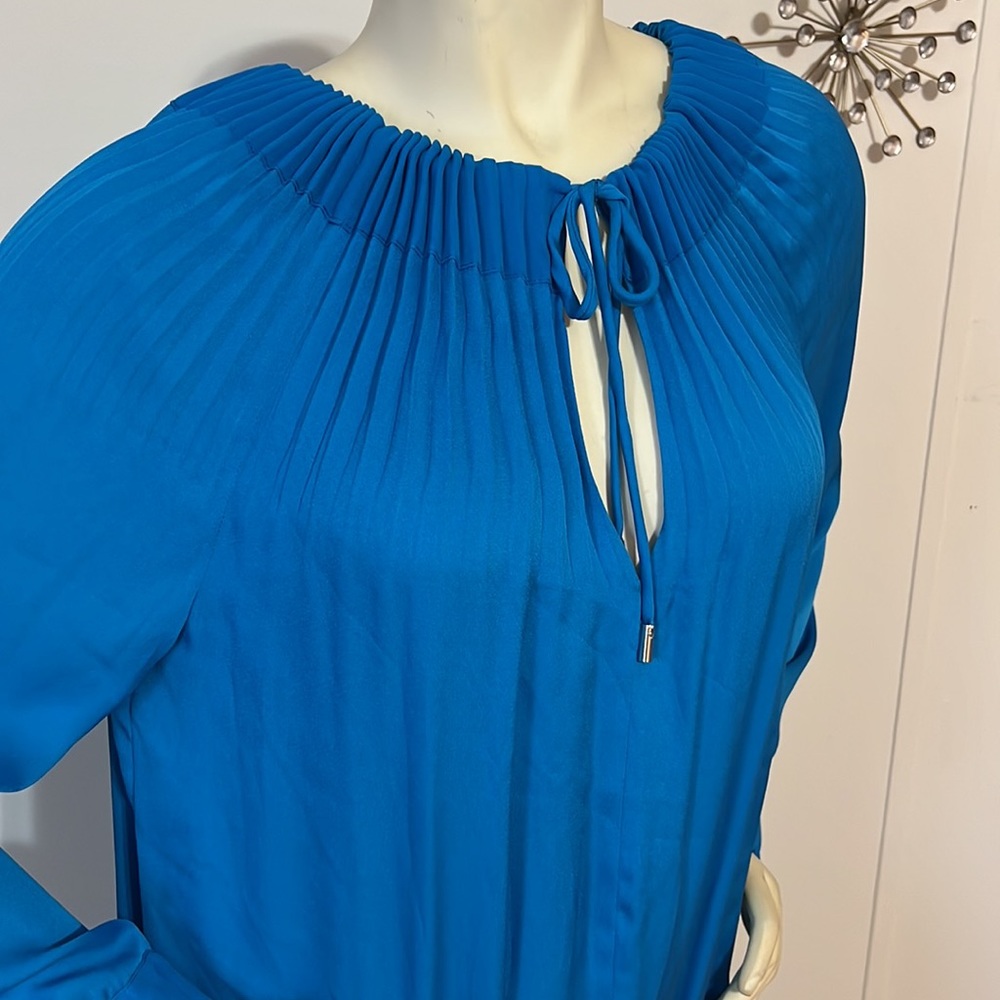DVF DIANE VON FURSTENBERG Pleated Top Mini Dress - Picture 2 of 11